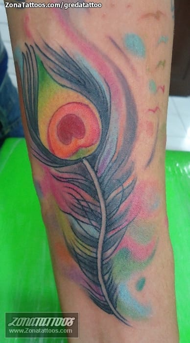 Foto de tatuaje Plumas