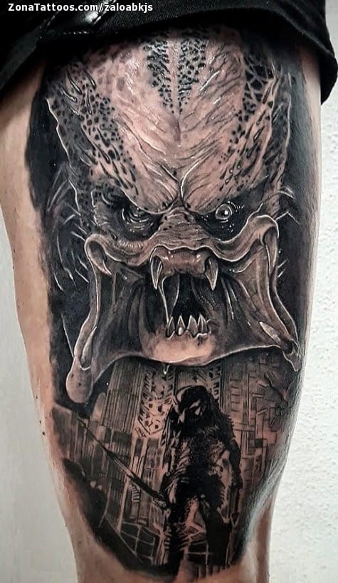 Foto de tatuaje Depredador, Cine, Terror