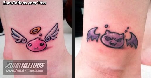 Foto de tatuaje Kawaii, Videojuegos, Tobillo