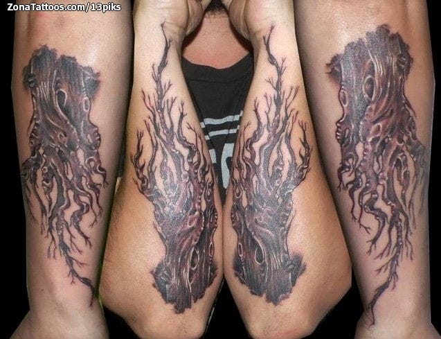 Tattoo photo Trees, Forearm