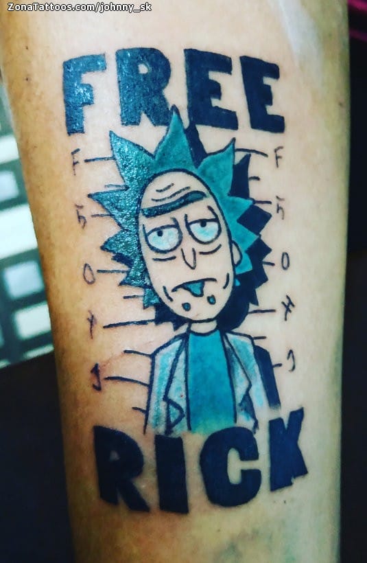 Foto de tatuaje Rick y Morty, Series de TV