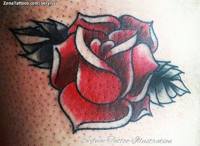 Tattoo photo Roses, Flowers