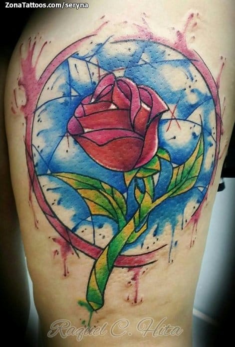 Foto de tatuaje Rosas, Flores, Acuarela