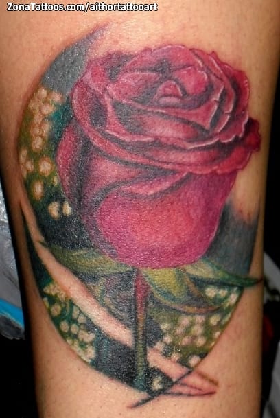 Tattoo photo Roses, Flowers