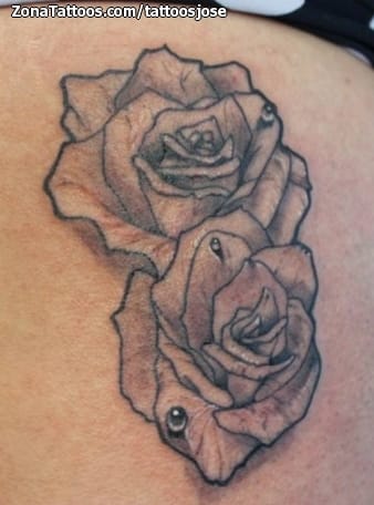 Tattoo photo Roses, Flowers