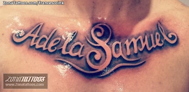 Tattoo photo Names, Letters, Samuel