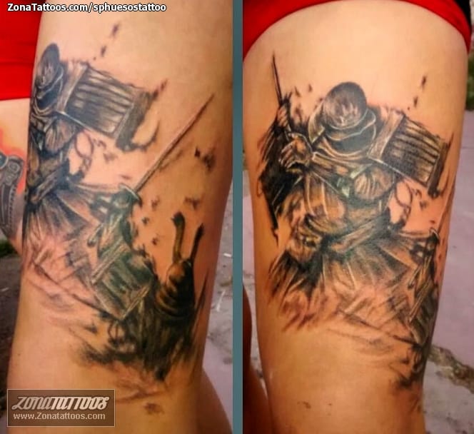 Foto de tatuaje Samurais, Guerreros