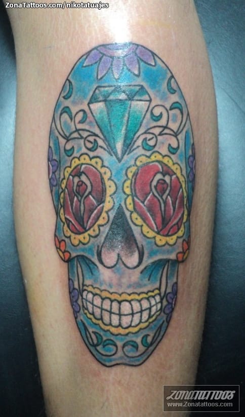 Foto de tatuaje Sugar Skull