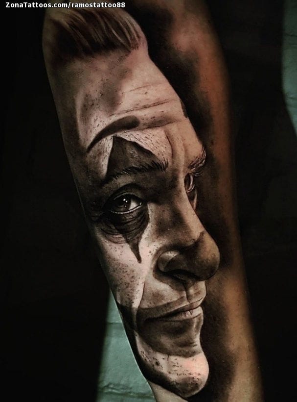 Tattoo photo Joker, Forearm, Clowns