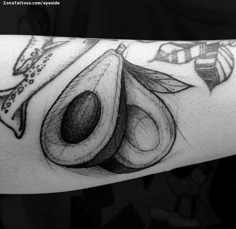 Tattoo photo Avocados, Food