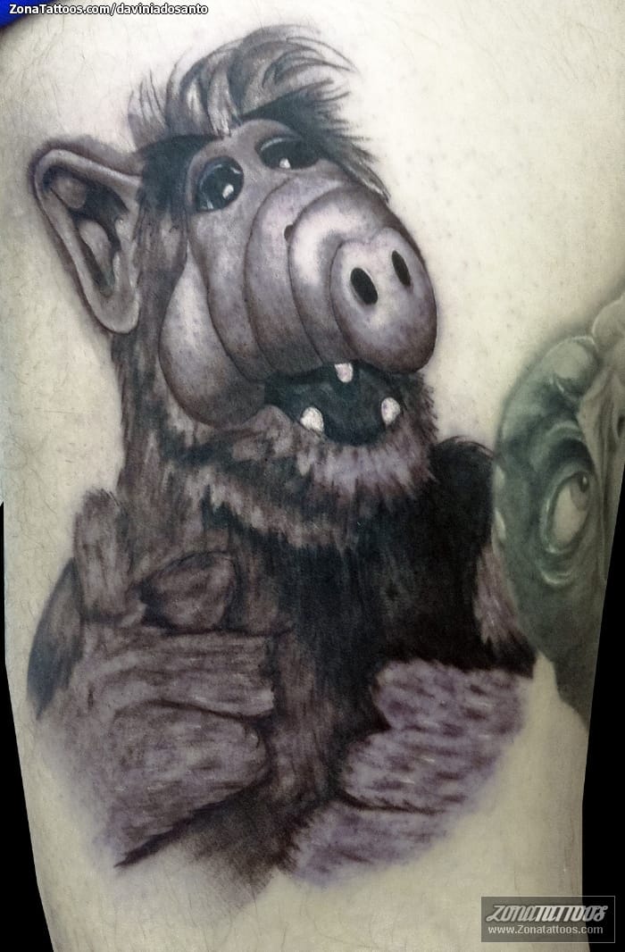 Foto de tatuaje Alf, Series de TV