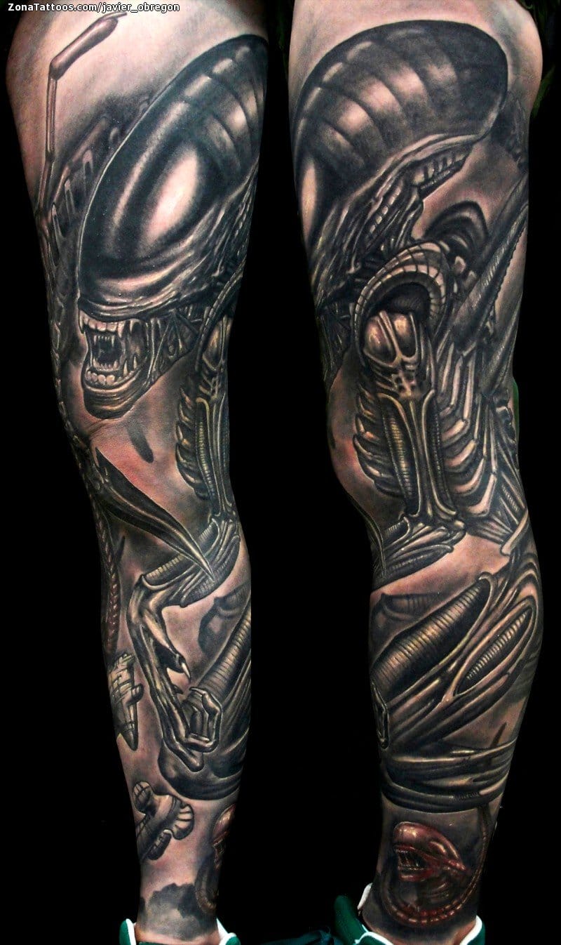 Tattoo photo Aliens, Movies, Leg