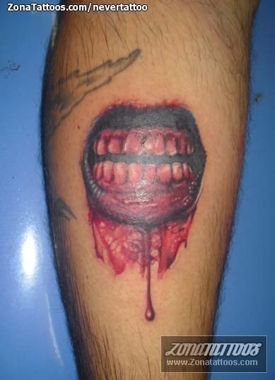 Foto de tatuaje Bocas, Gores, Sangre