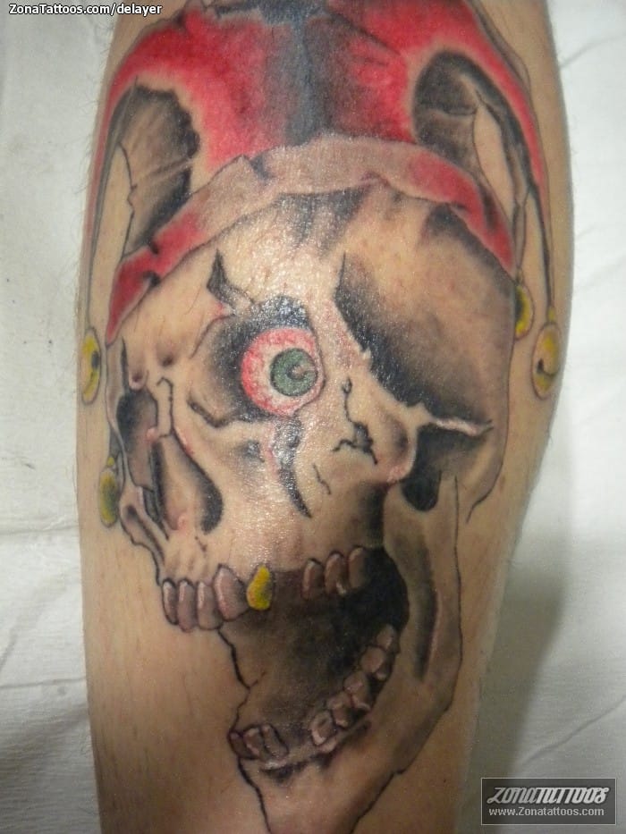 Tattoo photo Skulls, Jester