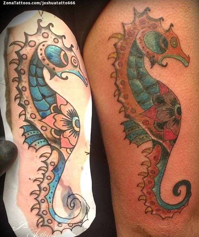 Tattoo photo Seahorses, Animals