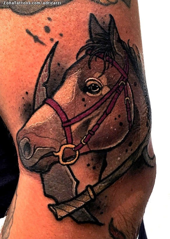 Foto de tatuaje Caballos, Animales