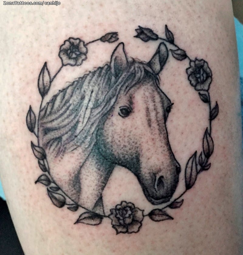 Foto de tatuaje Caballos, Animales