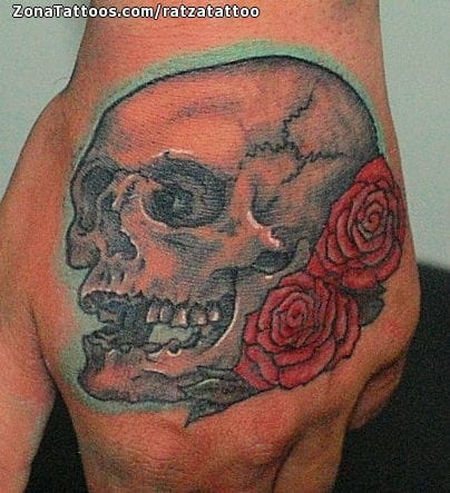 Foto de tatuaje Calaveras, Mano, Góticos