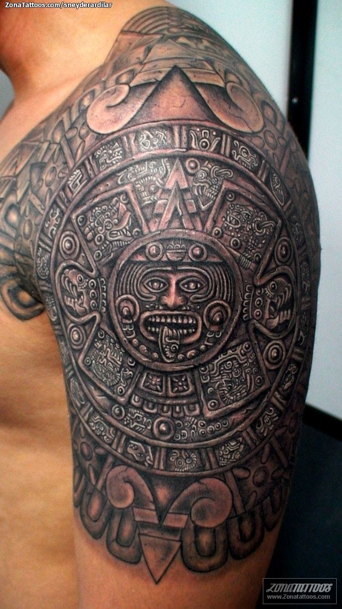 Tattoo photo Aztec, Calendars, Mayan