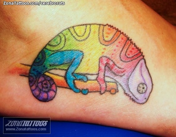 Tattoo photo Chameleons, Animals