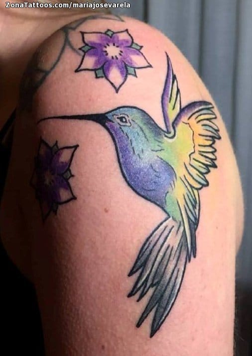 Foto de tatuaje Colibríes, Aves, Animales