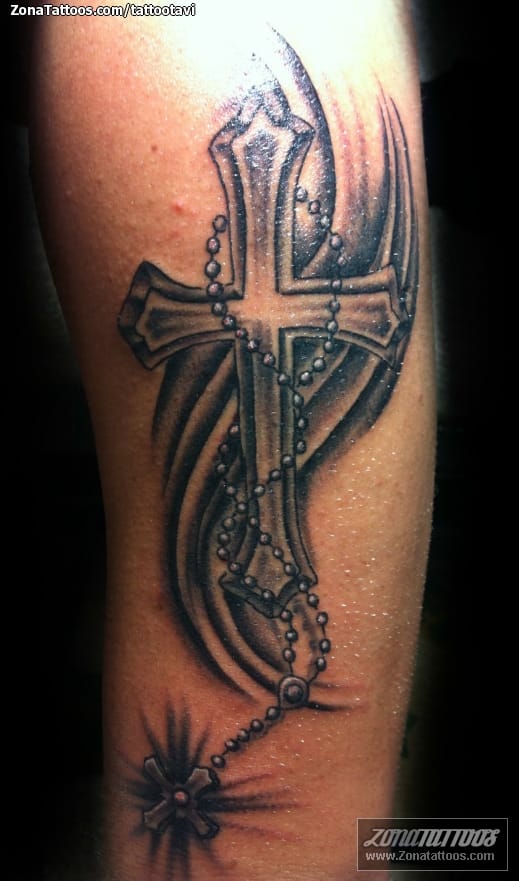 Tattoo photo Crosses, Religious, Rosaries