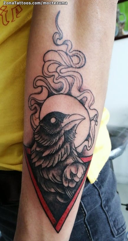Tattoo photo Crows, Birds, Animals