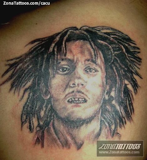 Foto de tatuaje Bob Marley, Retratos, Personas