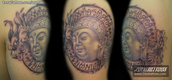 Foto de tatuaje Budas, Orientales, Dragones
