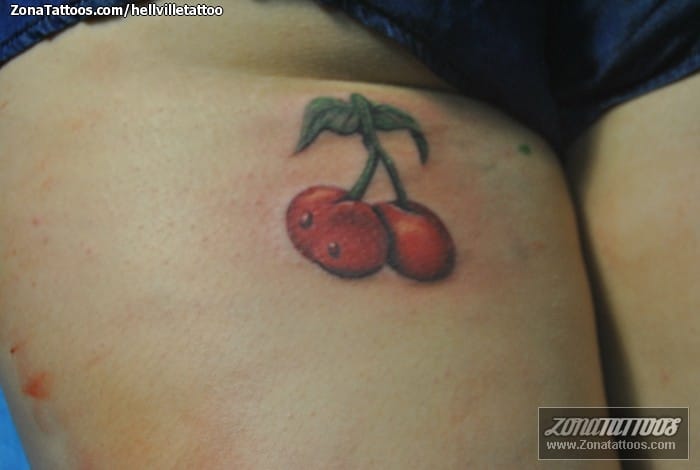 Foto de tatuaje Cerezas, Frutas