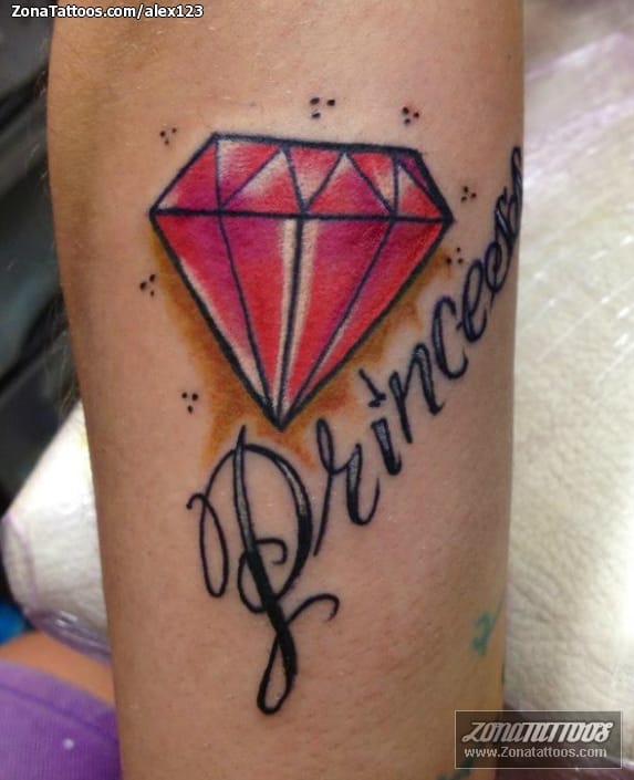 Foto de tatuaje Diamantes