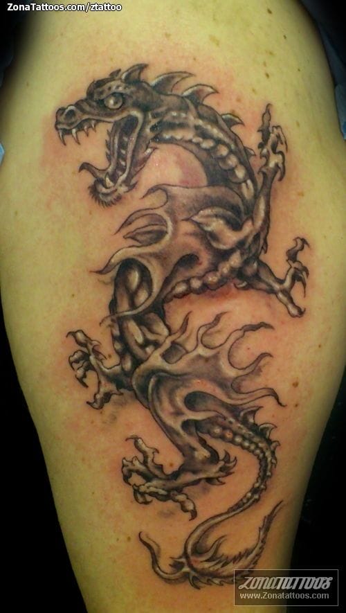 Tattoo photo Dragons, Fantasy