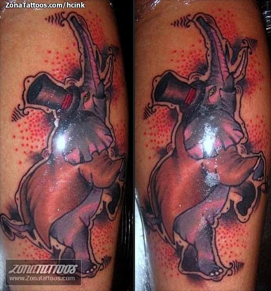 Foto de tatuaje Elefantes, Animales