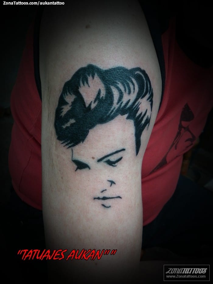 Foto de tatuaje Rostros, Retratos, Elvis Presley