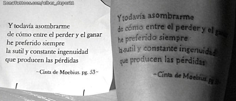 Foto de tatuaje Frases, Letras