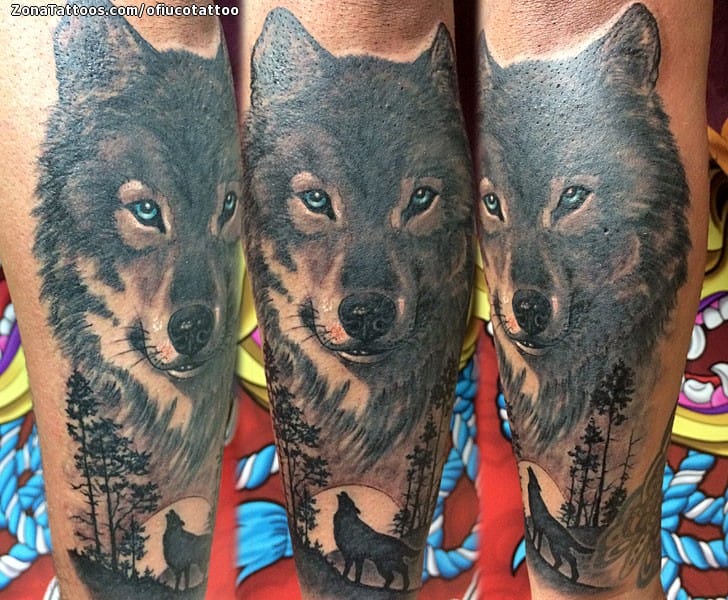 Foto de tatuaje Lobos, Animales