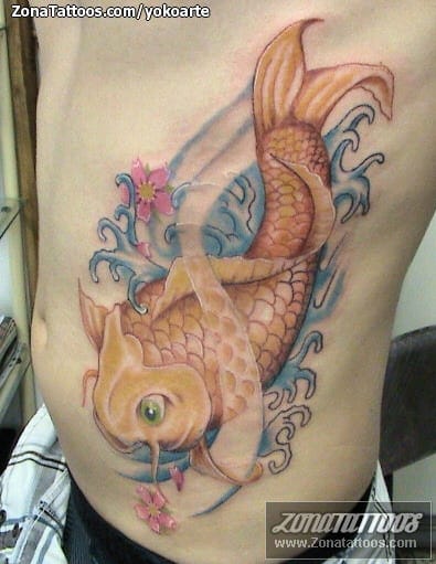 Foto de tatuaje Koi, Peces, Animales