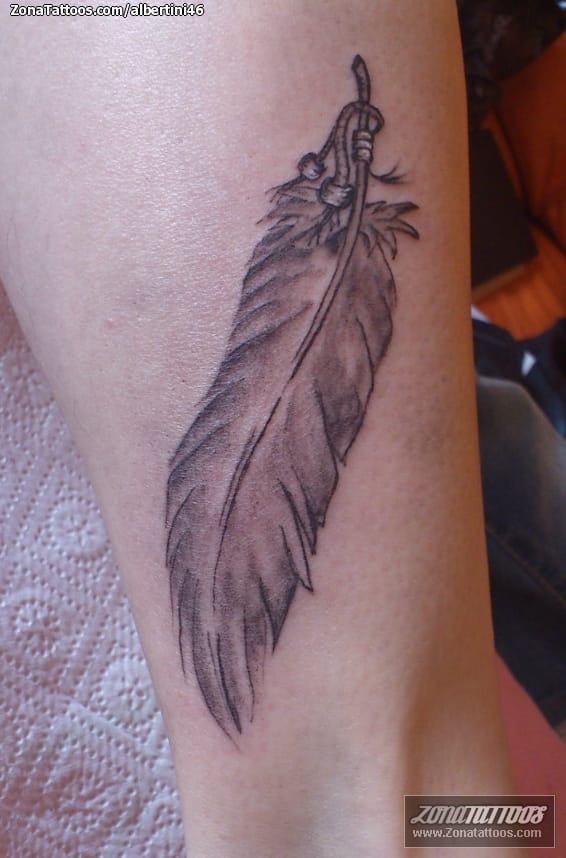 Foto de tatuaje Plumas