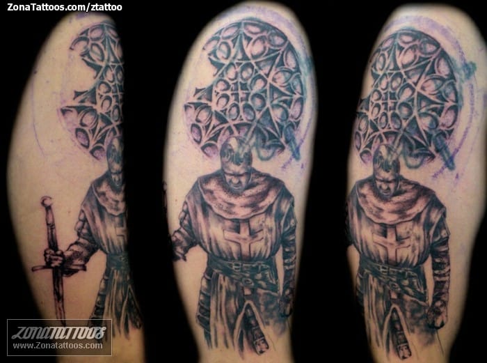 Tattoo photo Warriors, Templars, Cover Up