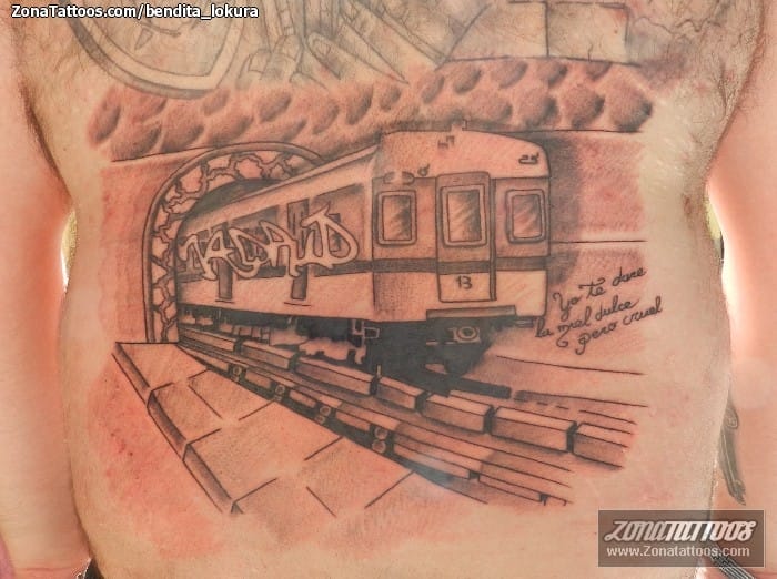 Tattoo photo Trains, Vehicles