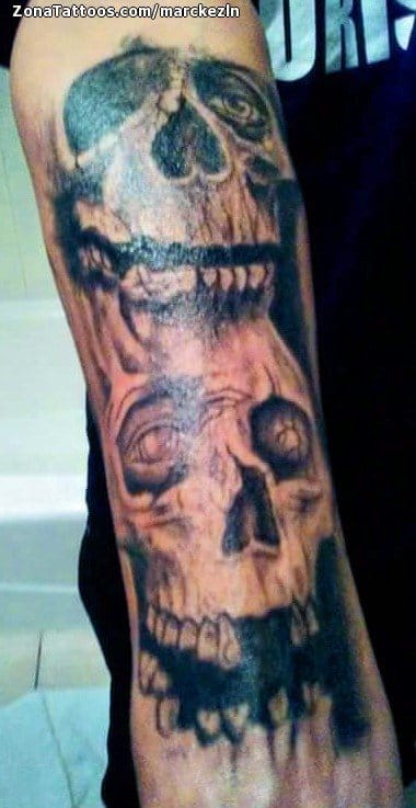 Foto de tatuaje Calaveras, Góticos, Brazo