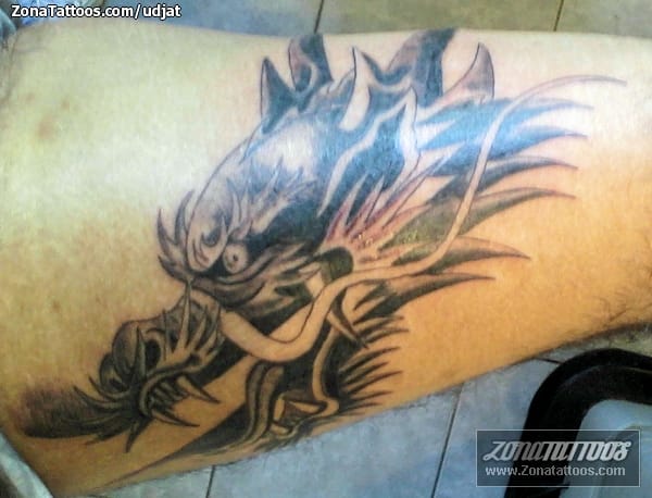 Tattoo photo Asian, Dragons