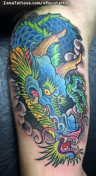 Tattoo photo Dragons, Biceps, Asian