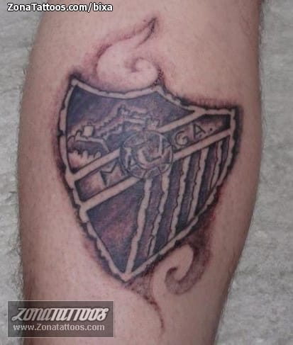 Foto de tatuaje Fútbol, Escudos, Málaga