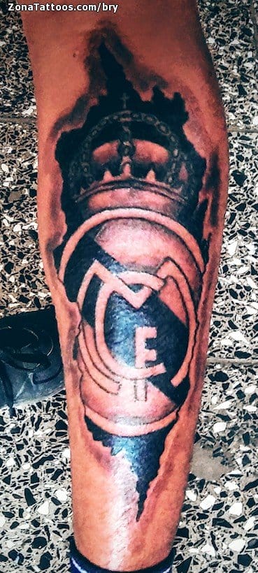 Foto de tatuaje Real Madrid, Escudos, Deportes
