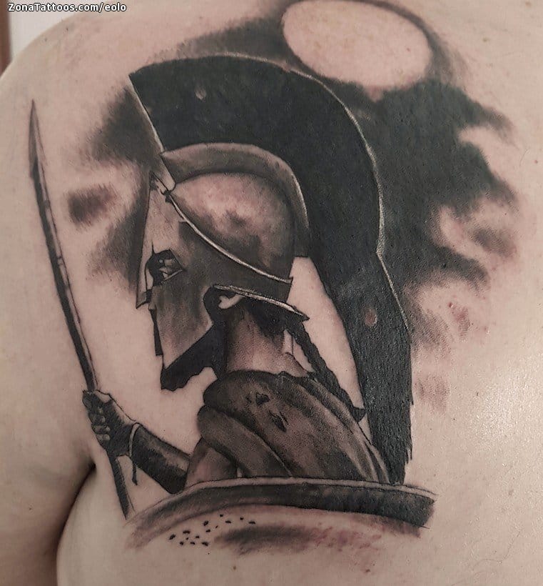 Tattoo photo Warriors, Helmets