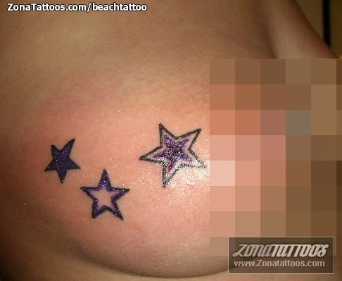 Foto de tatuaje Pecho, Astronomía, Estrellas