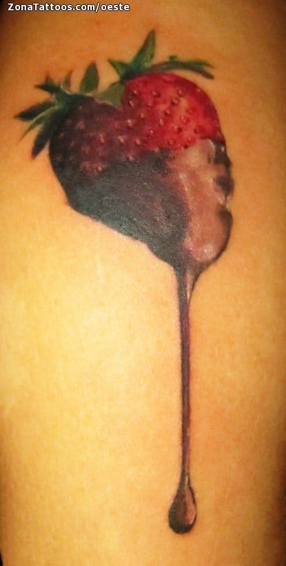 Foto de tatuaje Fresas, Frutas, Comida