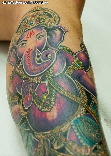 Tattoo photo Ganesha, Religious