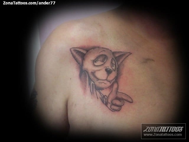 Foto de tatuaje Gatos, Cómics